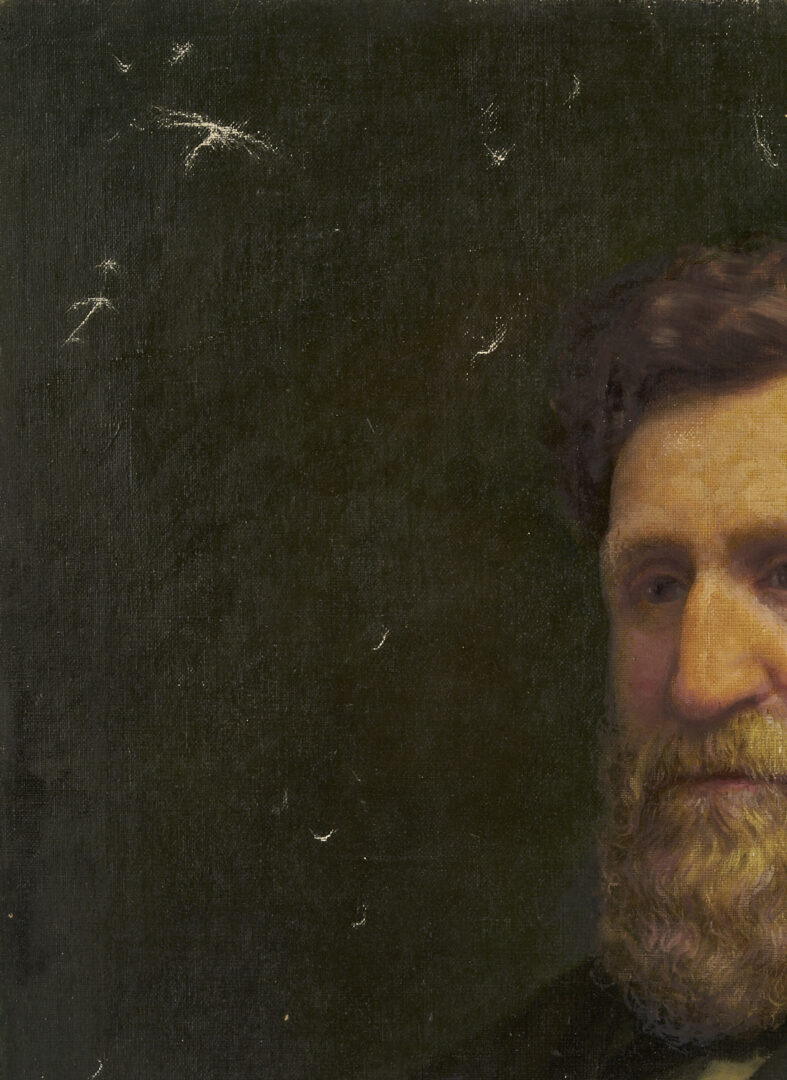 Lot 1242: Carl Gutherz O/C Portrait of a New England Senator c. 1900