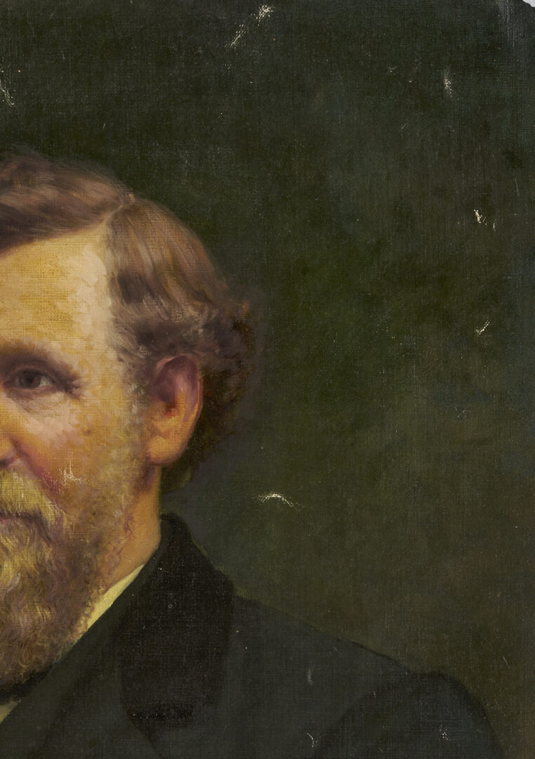 Lot 1242: Carl Gutherz O/C Portrait of a New England Senator c. 1900