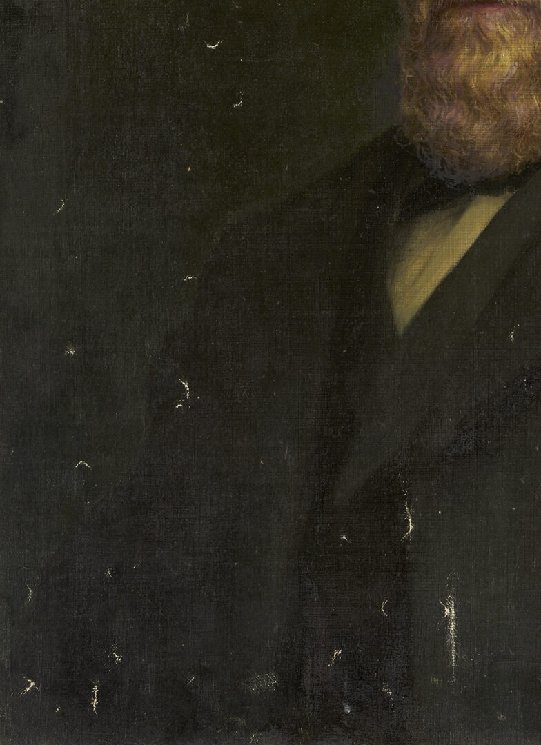 Lot 1242: Carl Gutherz O/C Portrait of a New England Senator c. 1900