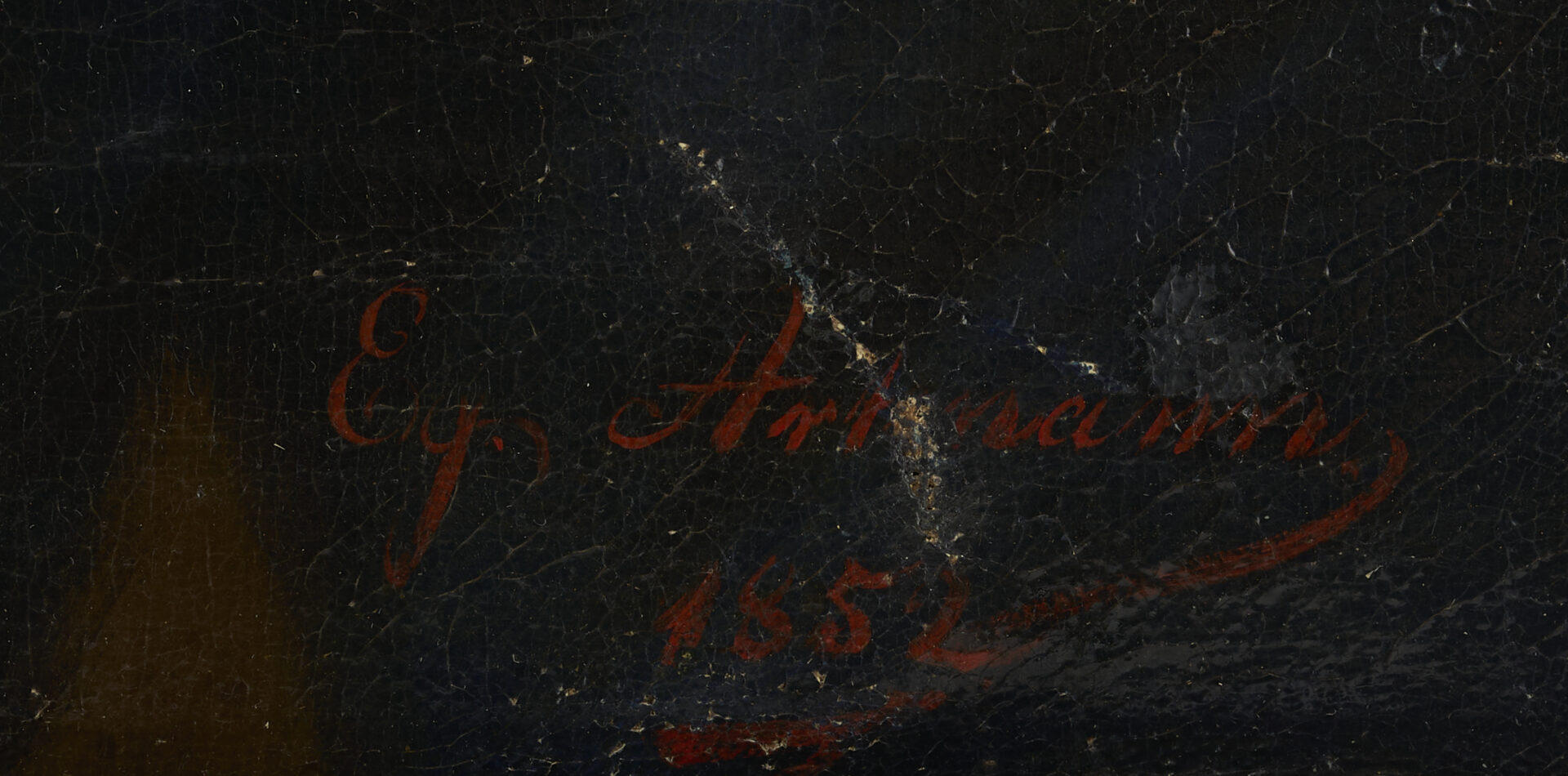 Lot 1243: Pr. 19th Cent. O/C Pendant Portraits, signed Artmann