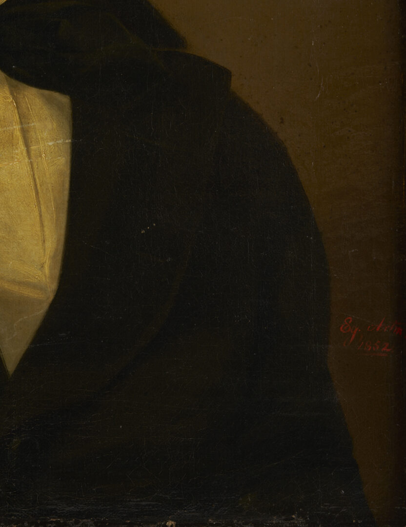 Lot 1243: Pr. 19th Cent. O/C Pendant Portraits, signed Artmann