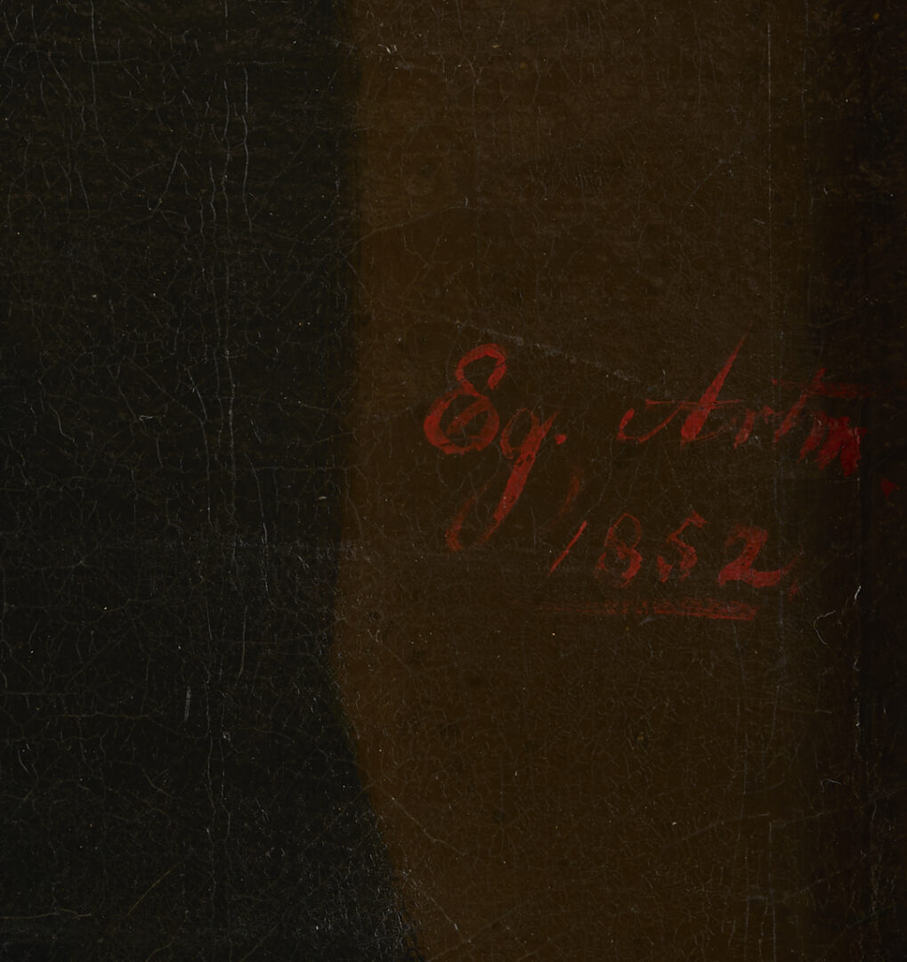 Lot 1243: Pr. 19th Cent. O/C Pendant Portraits, signed Artmann
