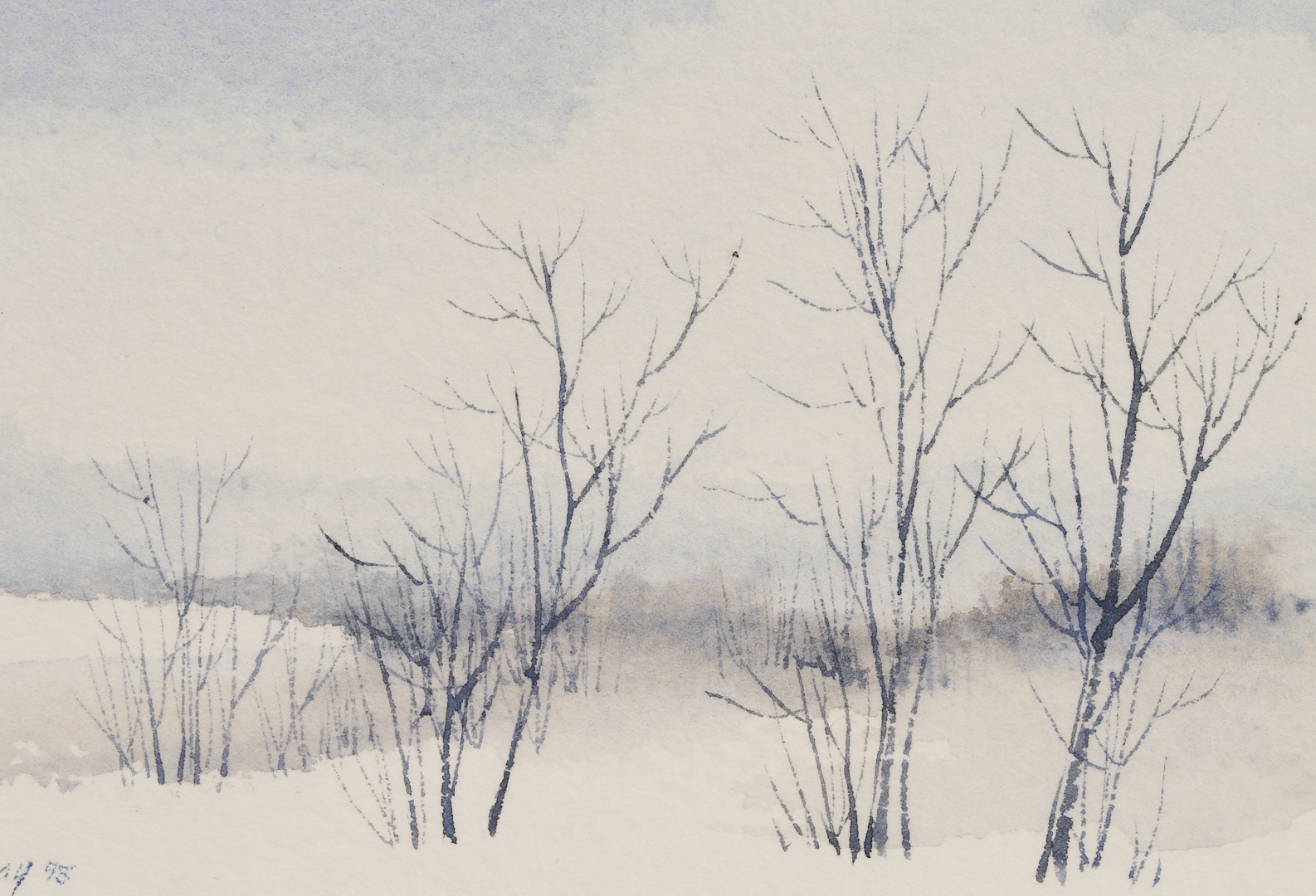 Lot 1244: 3 Robert Young Clay Watercolor Landscapes