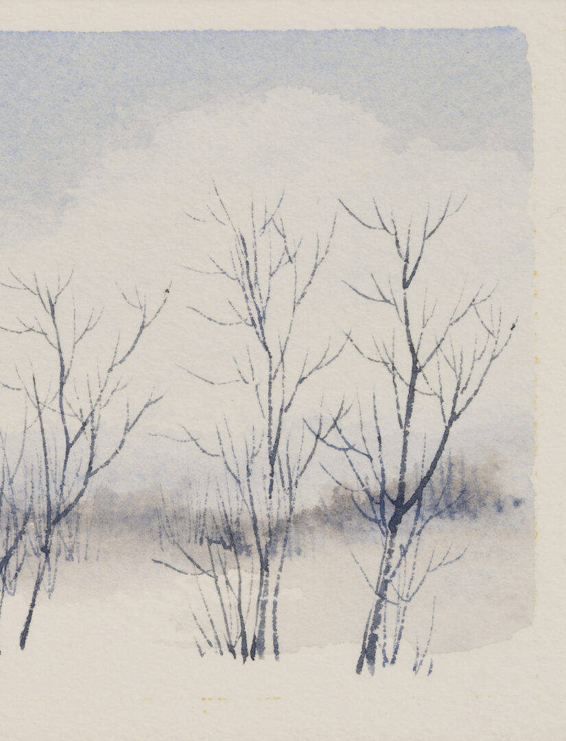 Lot 1244: 3 Robert Young Clay Watercolor Landscapes