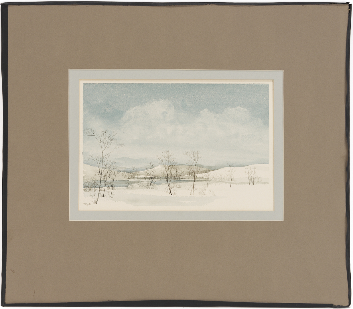 Lot 1244: 3 Robert Young Clay Watercolor Landscapes