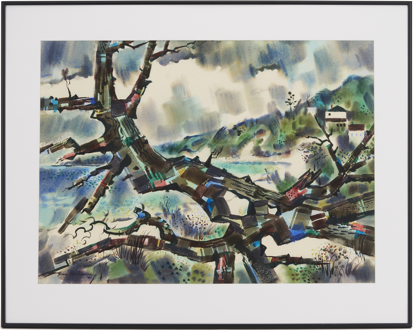 Lot 1245: 2 John Richardson Maritime W/C Paintings, Harbor & Beach, TN Interest