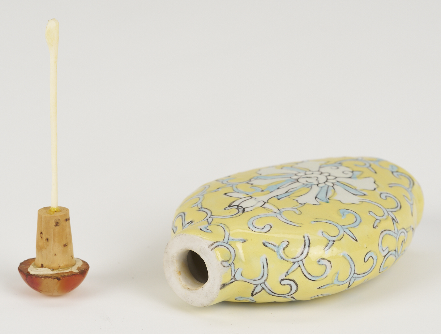 Lot 1247: 3 Chinese Porcelain & Enamel Snuff Bottles plus 5 Reverse Painted Snuff Bottles