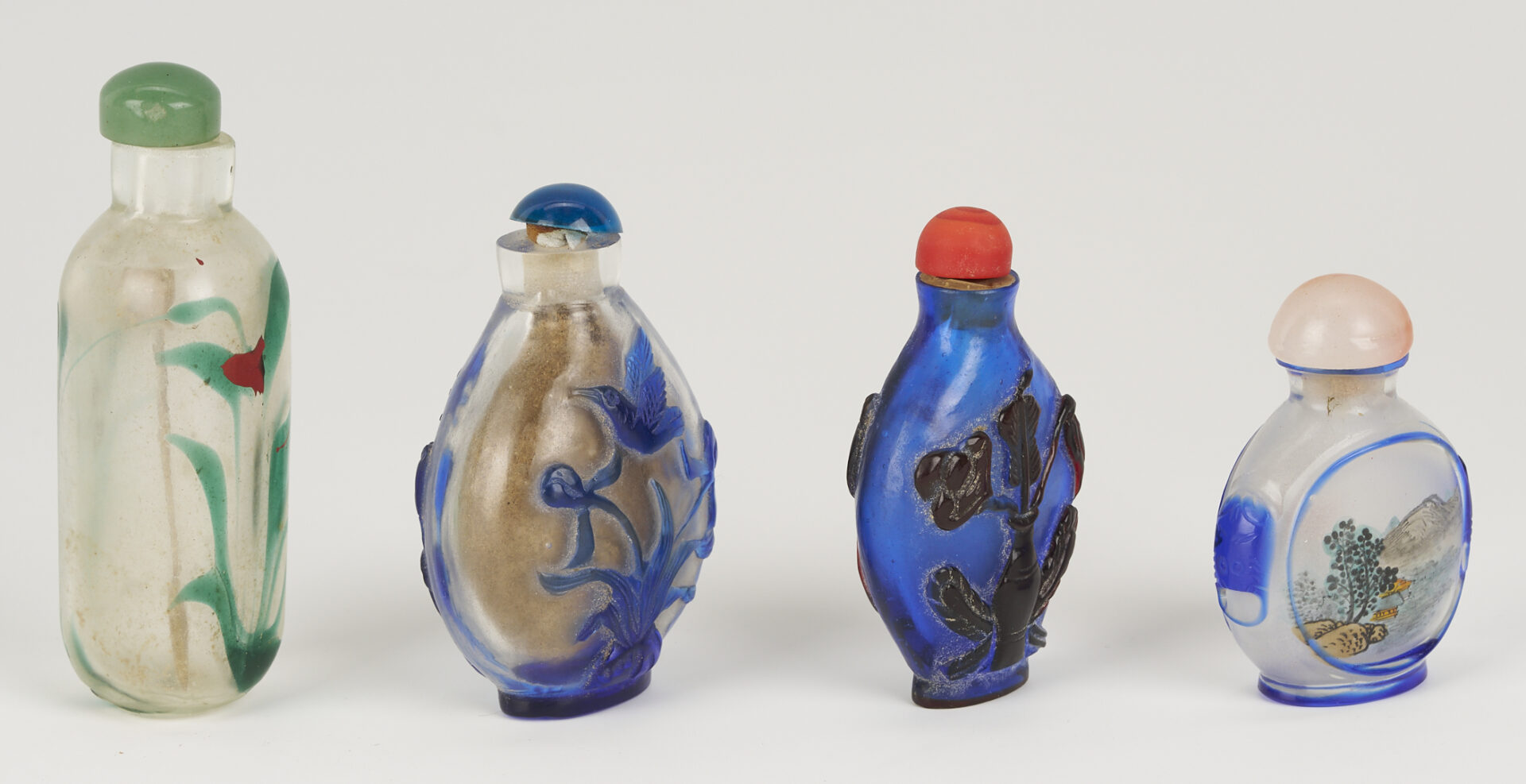 Lot 1248: 7 Chinese Glass Snuff Bottles