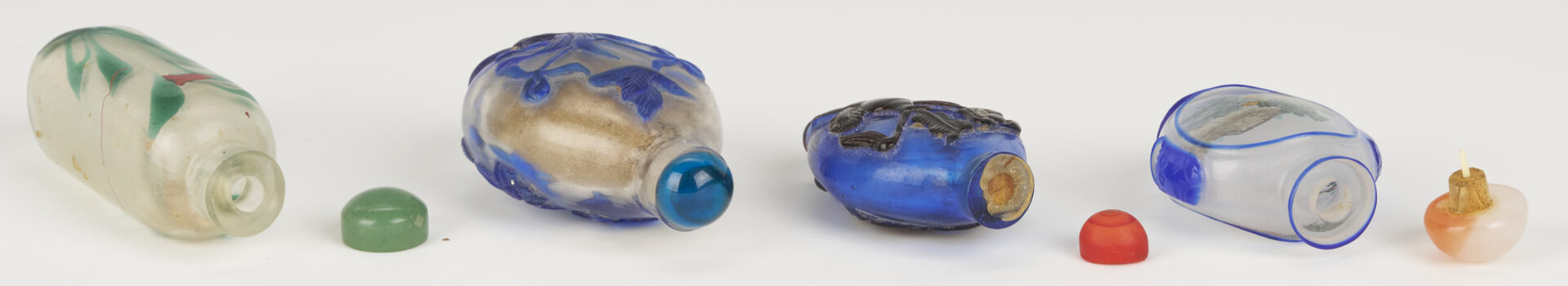 Lot 1248: 7 Chinese Glass Snuff Bottles