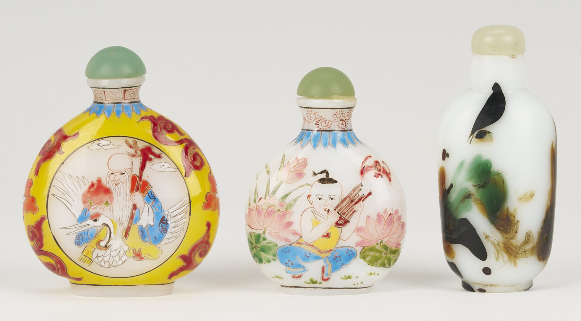 Lot 1248: 7 Chinese Glass Snuff Bottles