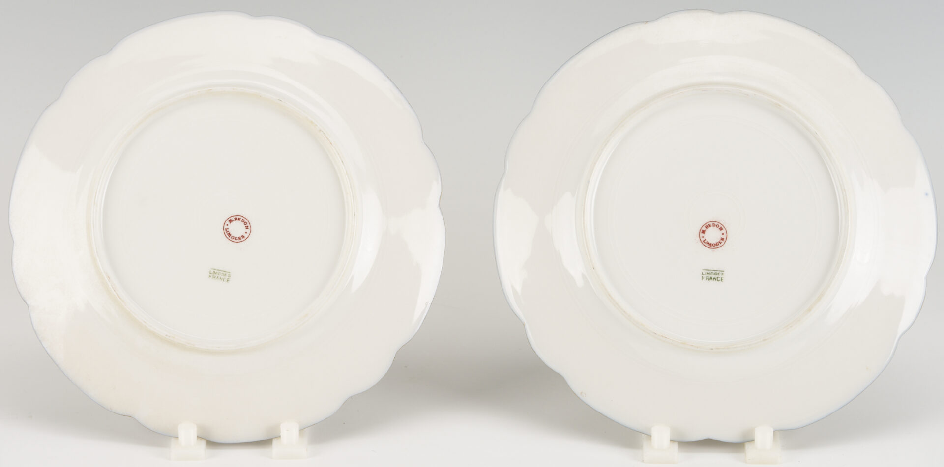 Lot 1251: Sevres Style Ormolou Vase & Pr. of Limoges Plates