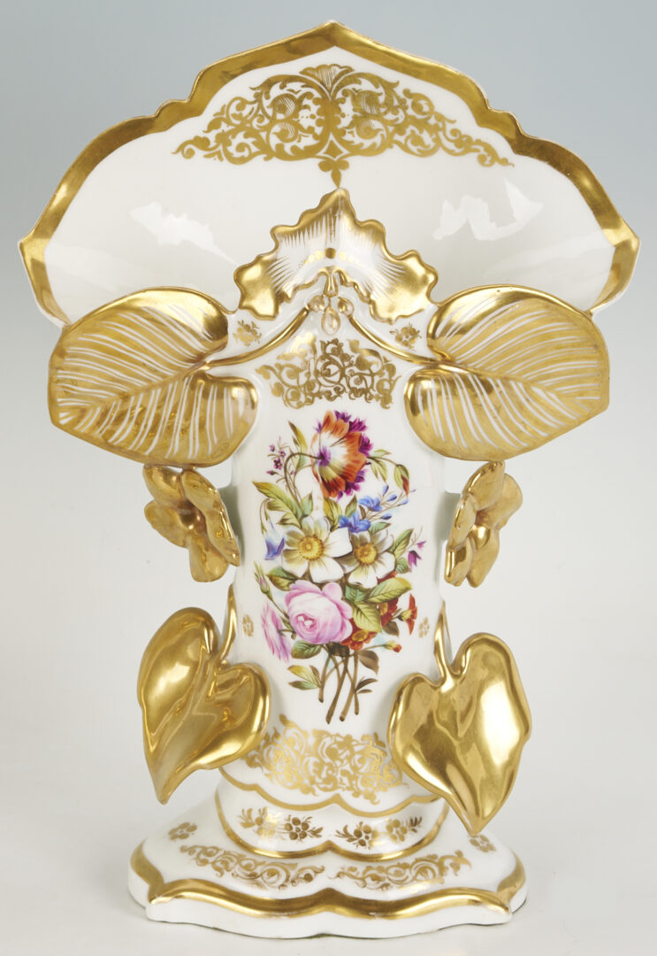 Lot 1252: Pair of Old Paris Style Porcelain Vases