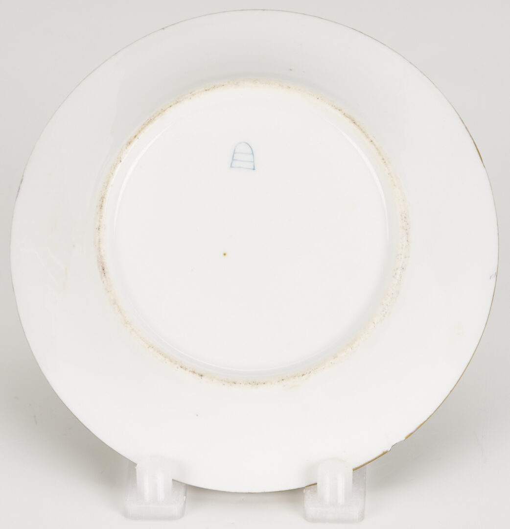 Lot 1254: Royal Vienna Porcelain Cup & Saucer w/ Meissen Custard Cup & Saucer