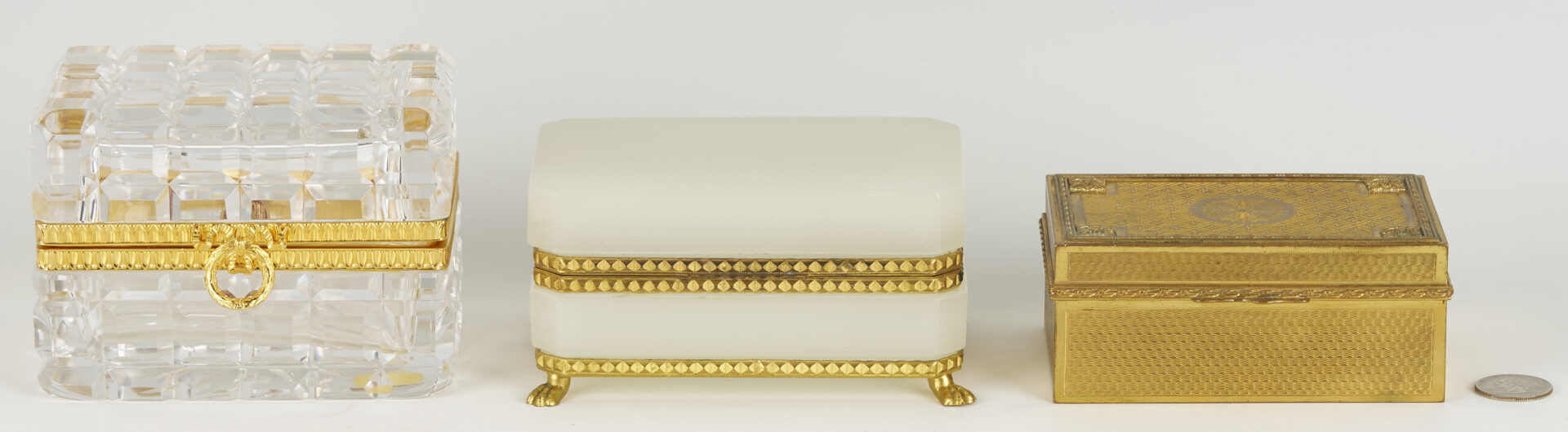 Lot 1256: 3 French Vanity Boxes