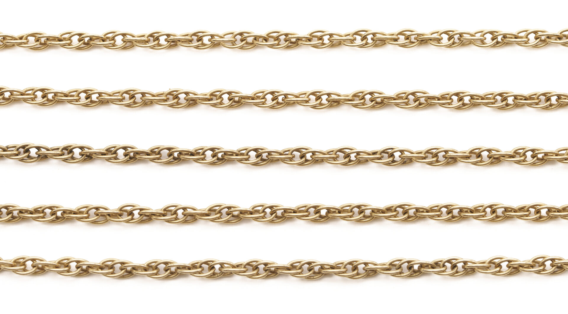 Lot 1259: 14K Twisted Rope Chain Necklace