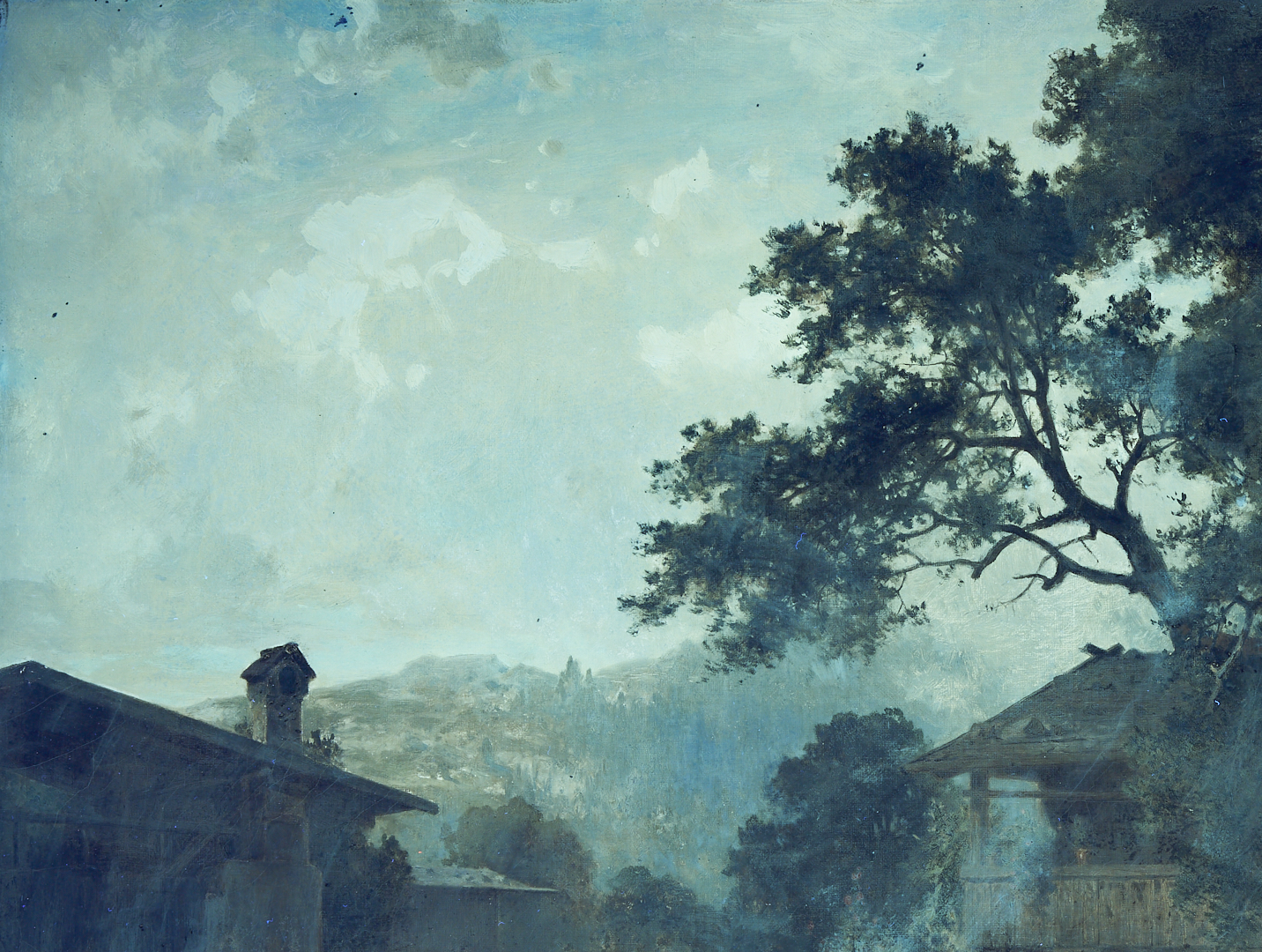 Lot 125: Arnold Meerman O/C Farm Scene