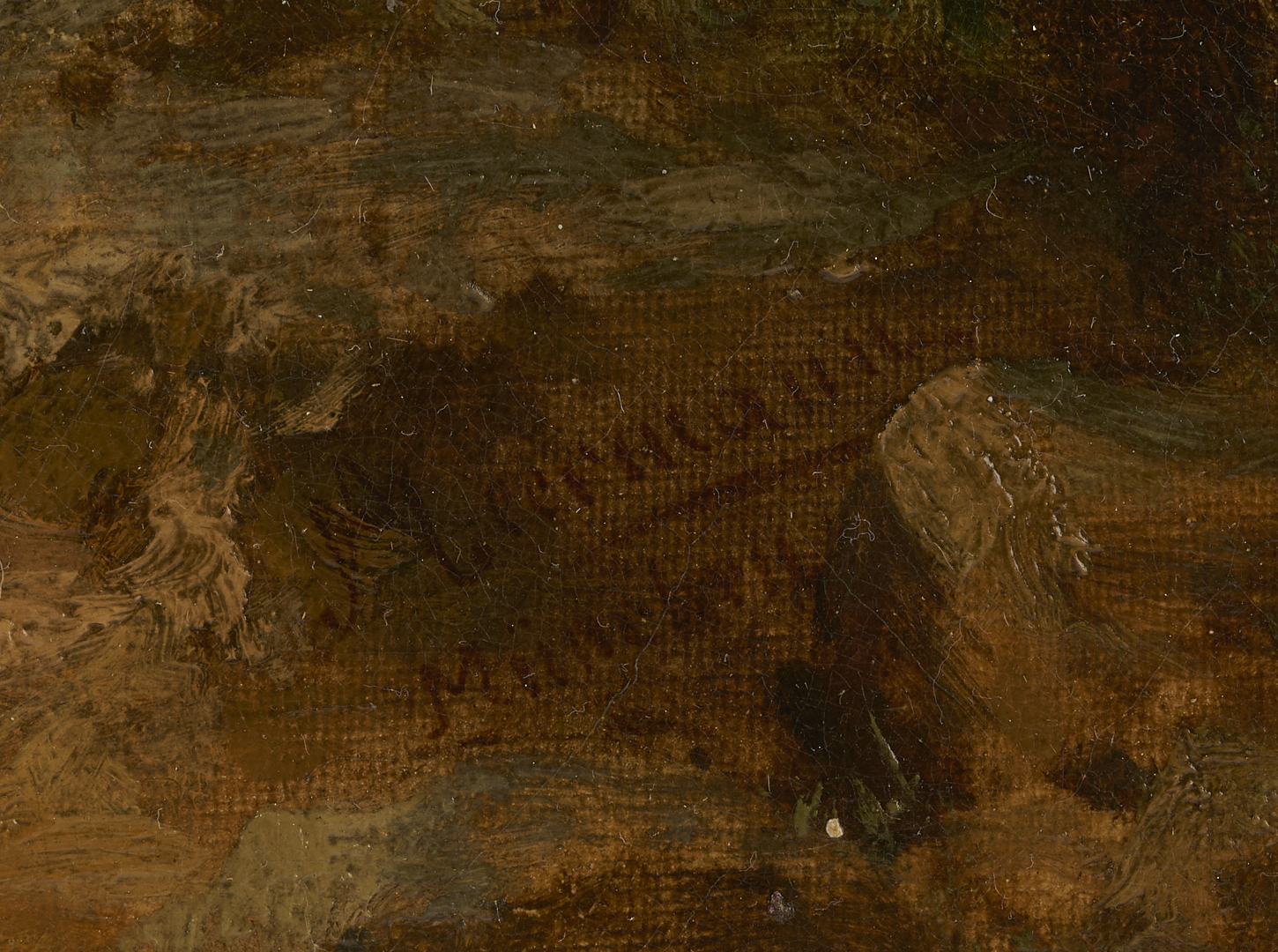 Lot 125: Arnold Meerman O/C Farm Scene