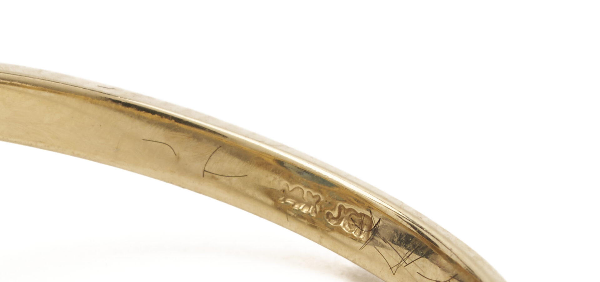 Lot 1262: 10K Gold Red Stone Ring & 14K Gold Topaz Ring