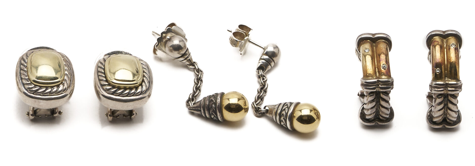 Lot 1264: Sterling and Gold Jewelry Incl. David Yurman, Jonah Grossbardt