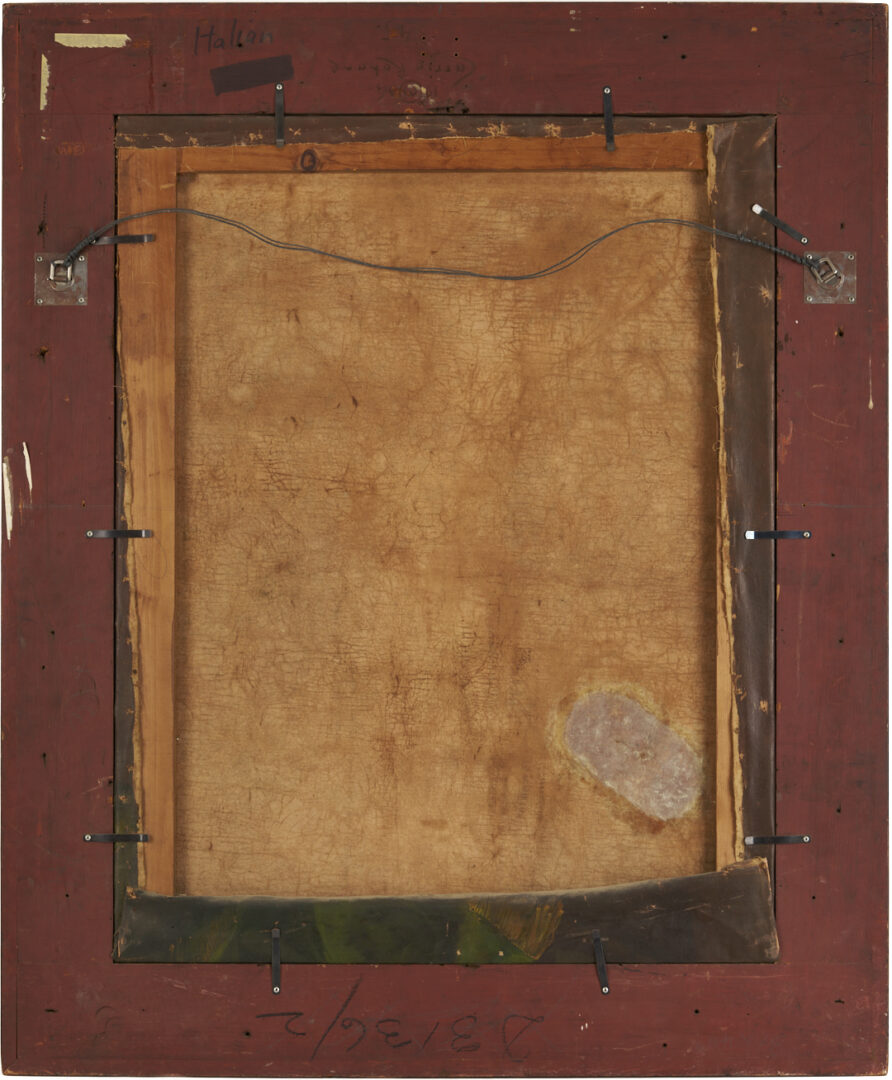 Lot 126: 2 Continental School O/C Floral Still Life Paintings, Early Carrig-Rohane Frame