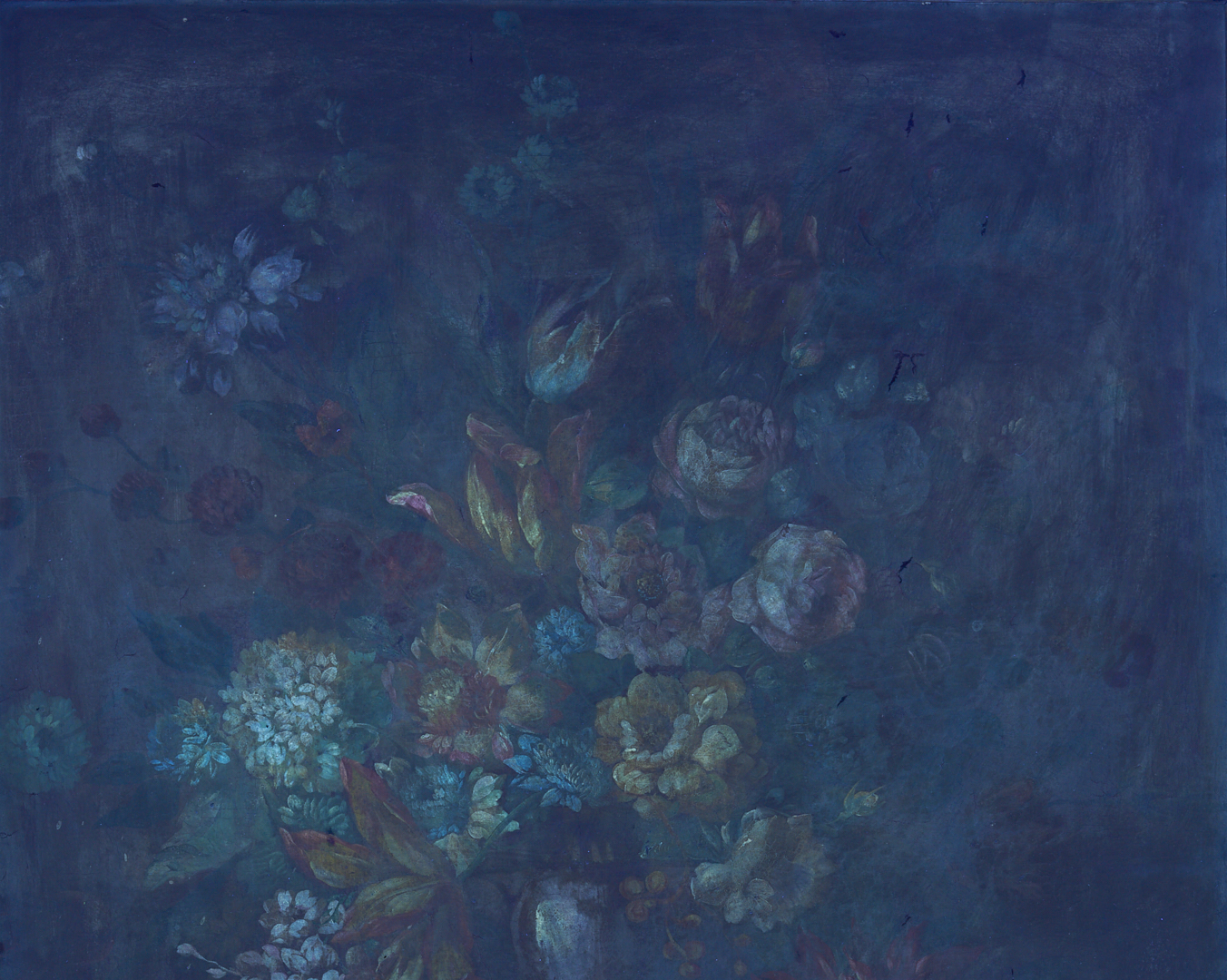Lot 126: 2 Continental School O/C Floral Still Life Paintings, Early Carrig-Rohane Frame