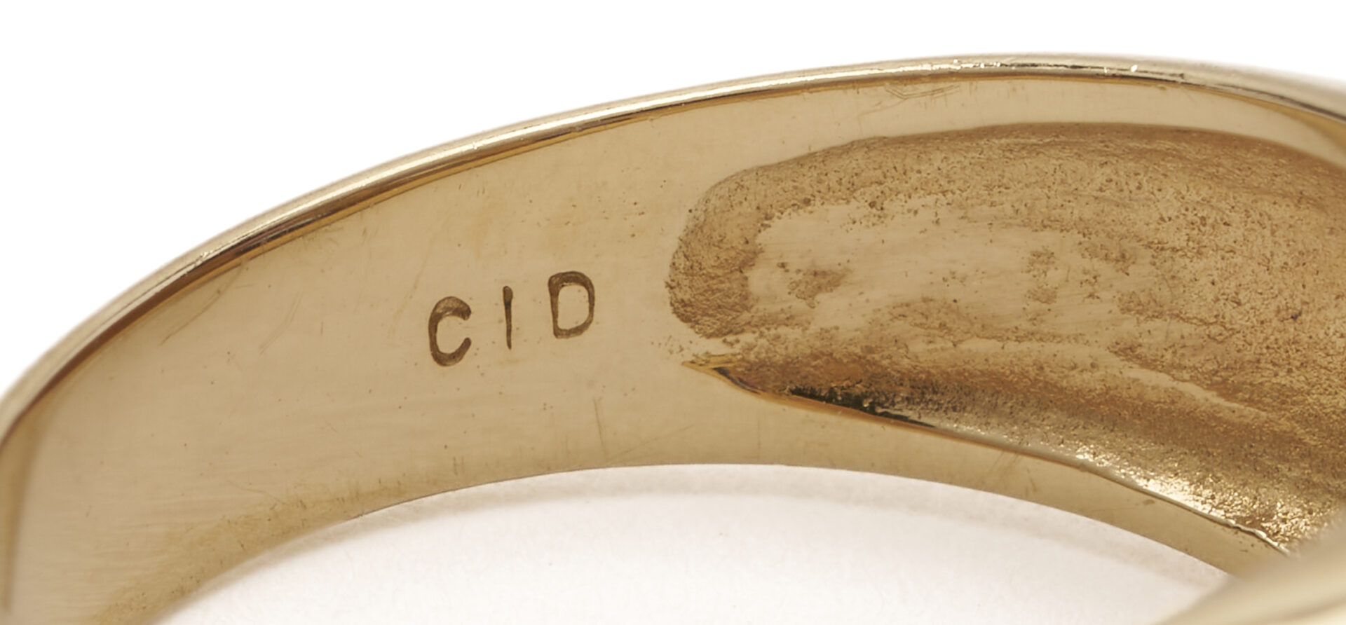 Lot 1271: Ladies’ 14K Gold Domed Gemstone Ring