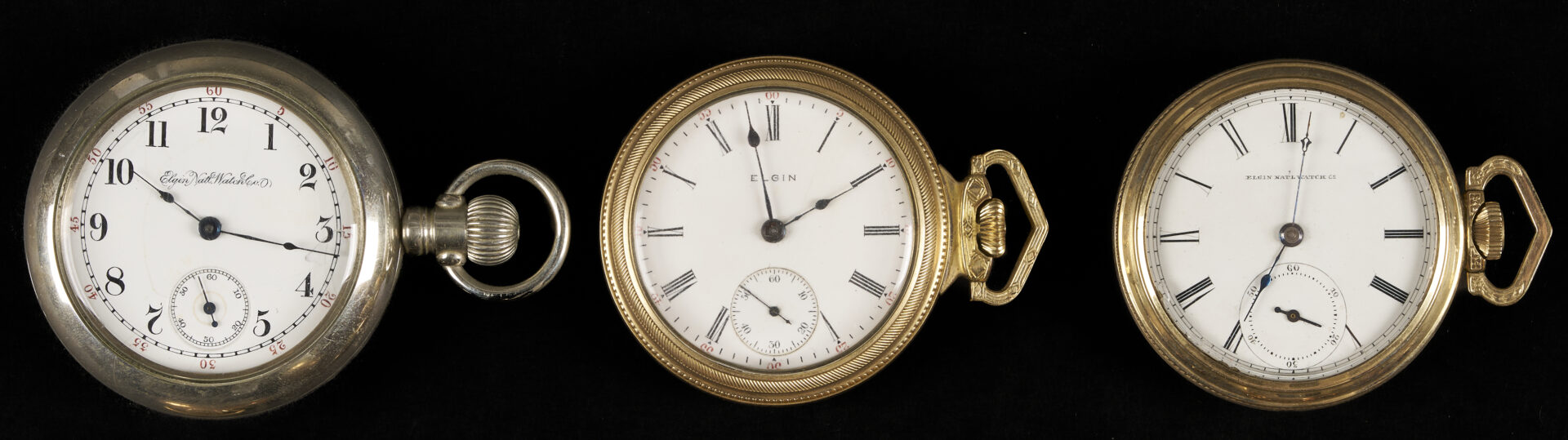 Lot 1275: 7 Elgin Pocket Watches