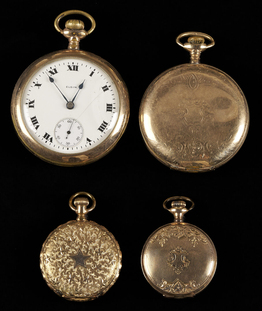 Lot 1275: 7 Elgin Pocket Watches