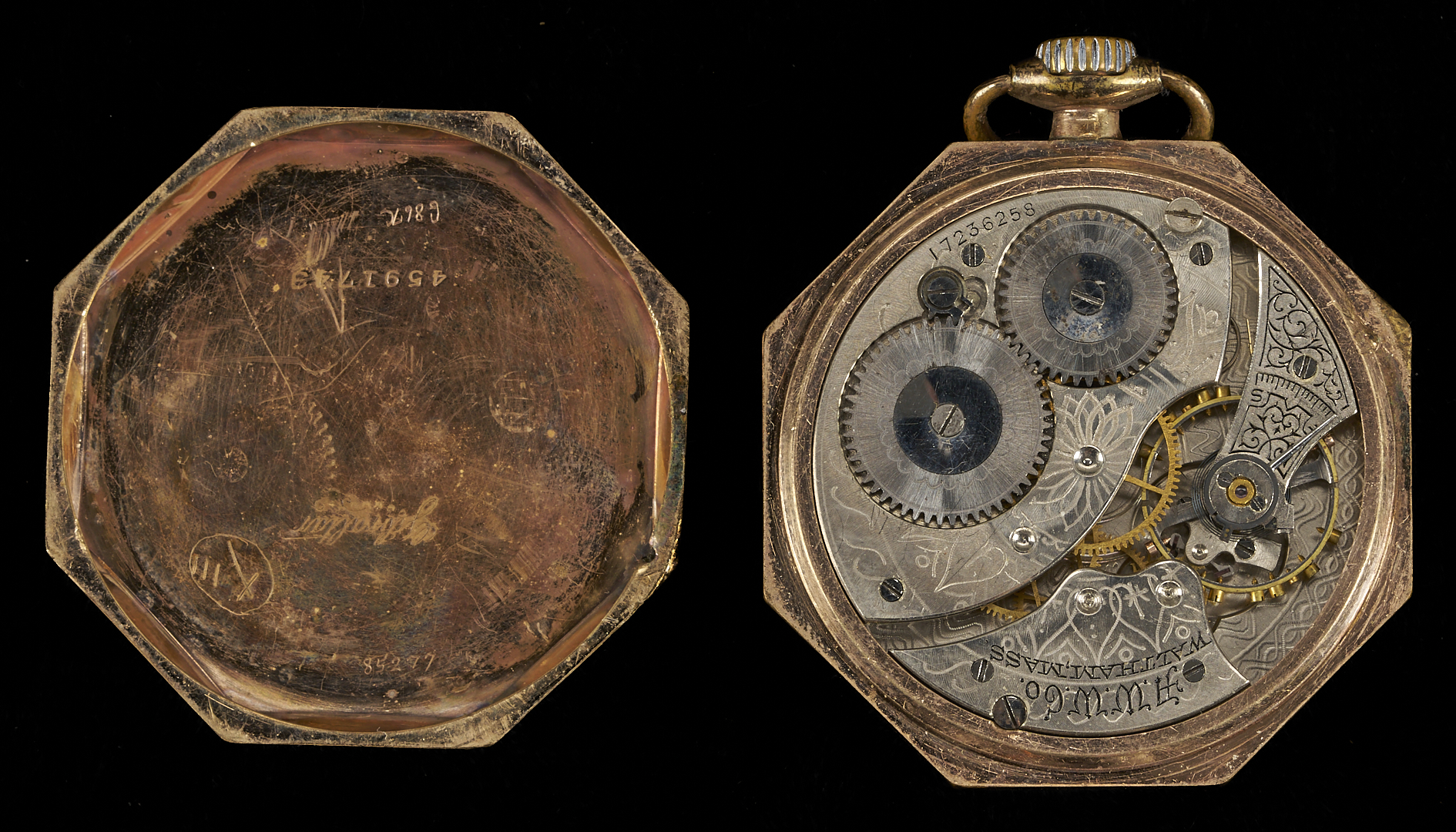 Lot 1276: 3 Waltham Pocket Watches