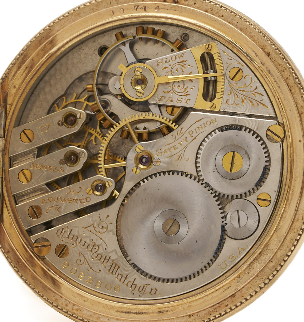 Lot 1279: Elgin Pocket Watch & Pocket Watch Accessories, G. Callahan History