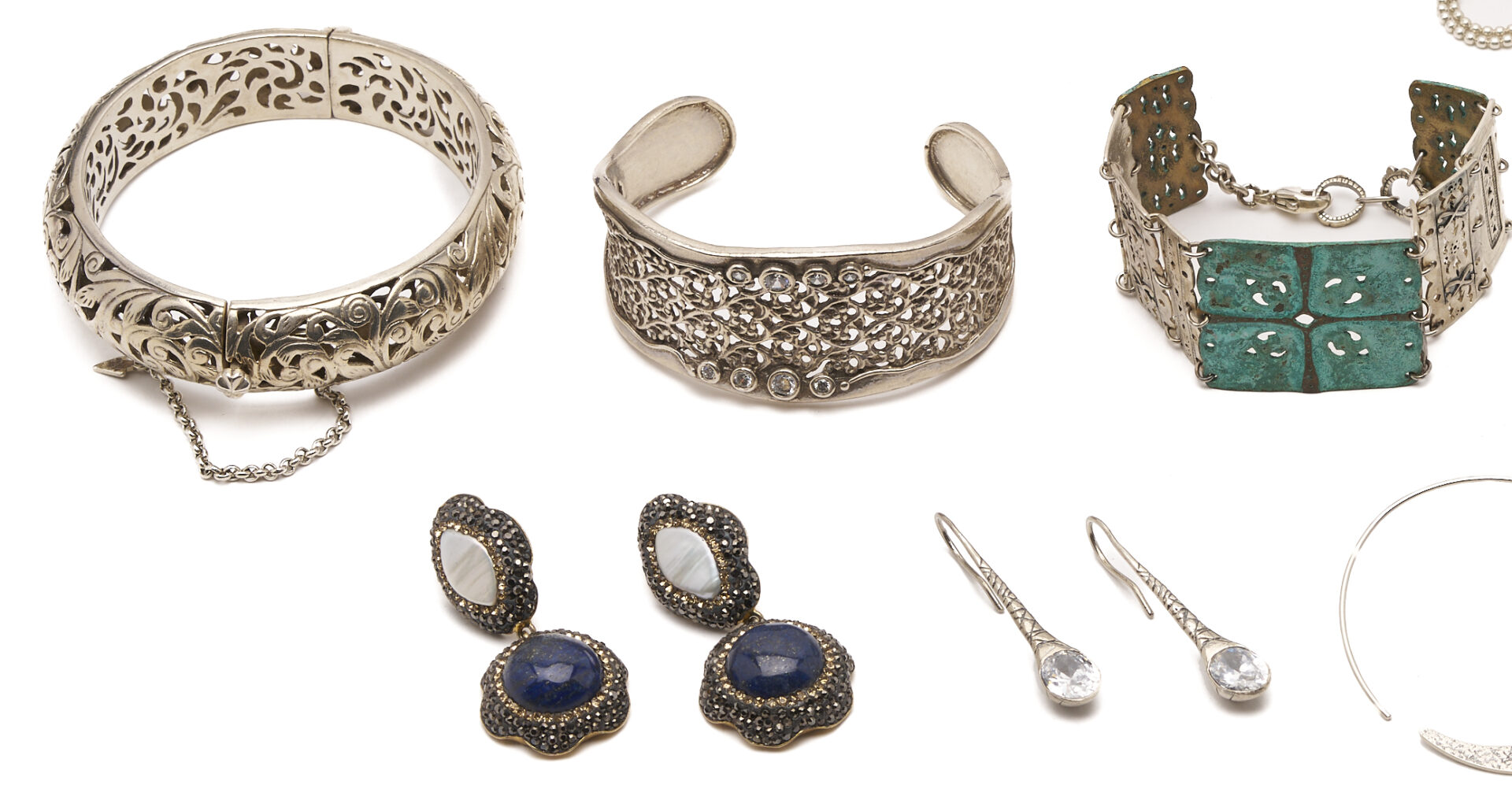 Lot 1283: 10 Assorted Sterling Silver Jewelry Items