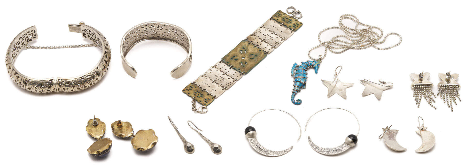 Lot 1283: 10 Assorted Sterling Silver Jewelry Items