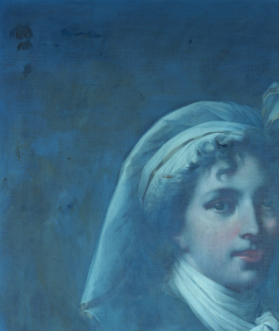 Lot 128: O/C Painting After Elisabeth Vigee Le Brun, Self Portrait