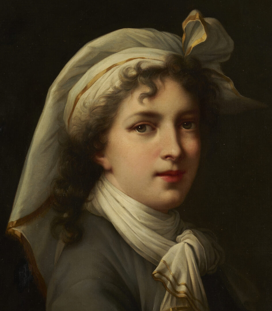 Lot 128: O/C Painting After Elisabeth Vigee Le Brun, Self Portrait