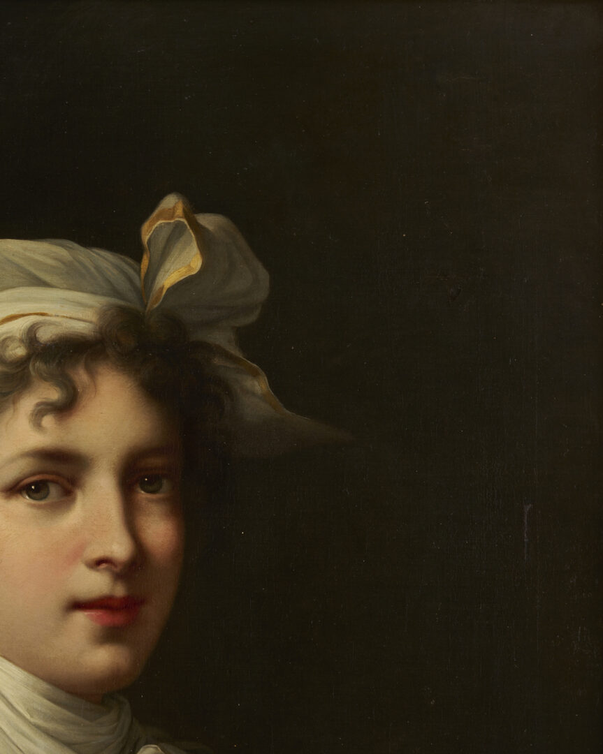 Lot 128: O/C Painting After Elisabeth Vigee Le Brun, Self Portrait