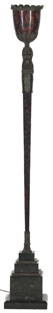 Lot 1292: Maitland Smith Egyptian Revival Style Floor Lamp