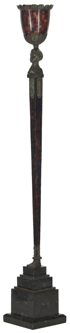 Lot 1292: Maitland Smith Egyptian Revival Style Floor Lamp