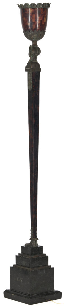 Lot 1292: Maitland Smith Egyptian Revival Style Floor Lamp