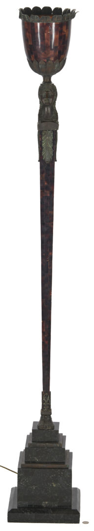 Lot 1292: Maitland Smith Egyptian Revival Style Floor Lamp