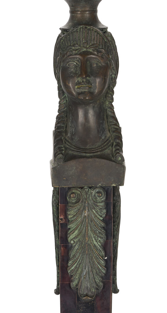 Lot 1292: Maitland Smith Egyptian Revival Style Floor Lamp