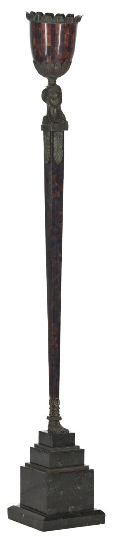 Lot 1292: Maitland Smith Egyptian Revival Style Floor Lamp