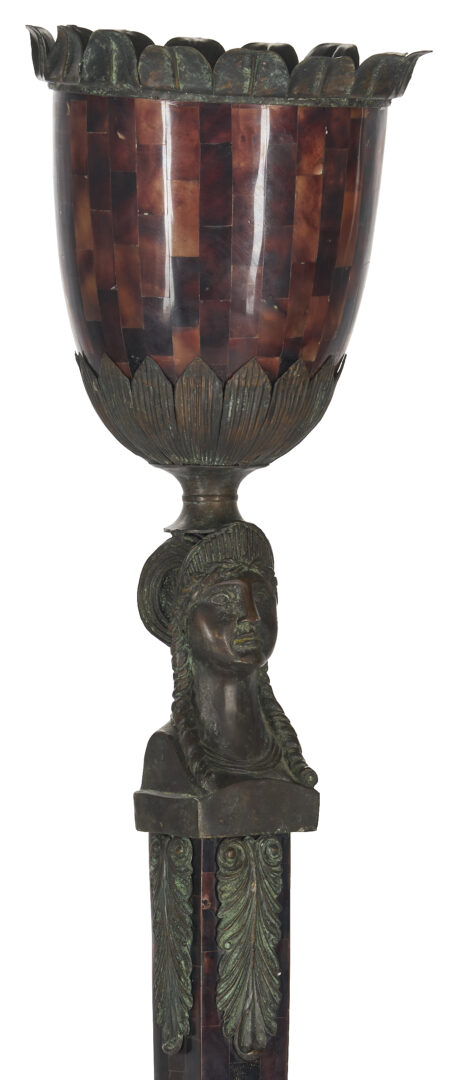 Lot 1292: Maitland Smith Egyptian Revival Style Floor Lamp