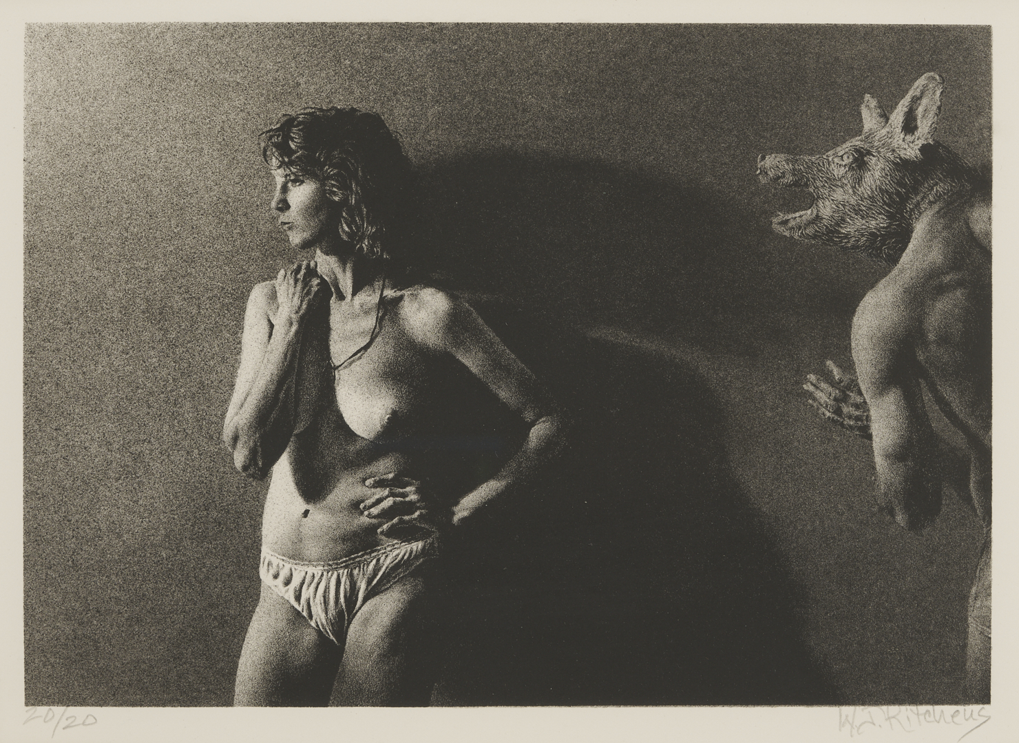 Lot 1294: 4 American Modernist Prints w/ Nudes, Lynd Ward & William Kitchens