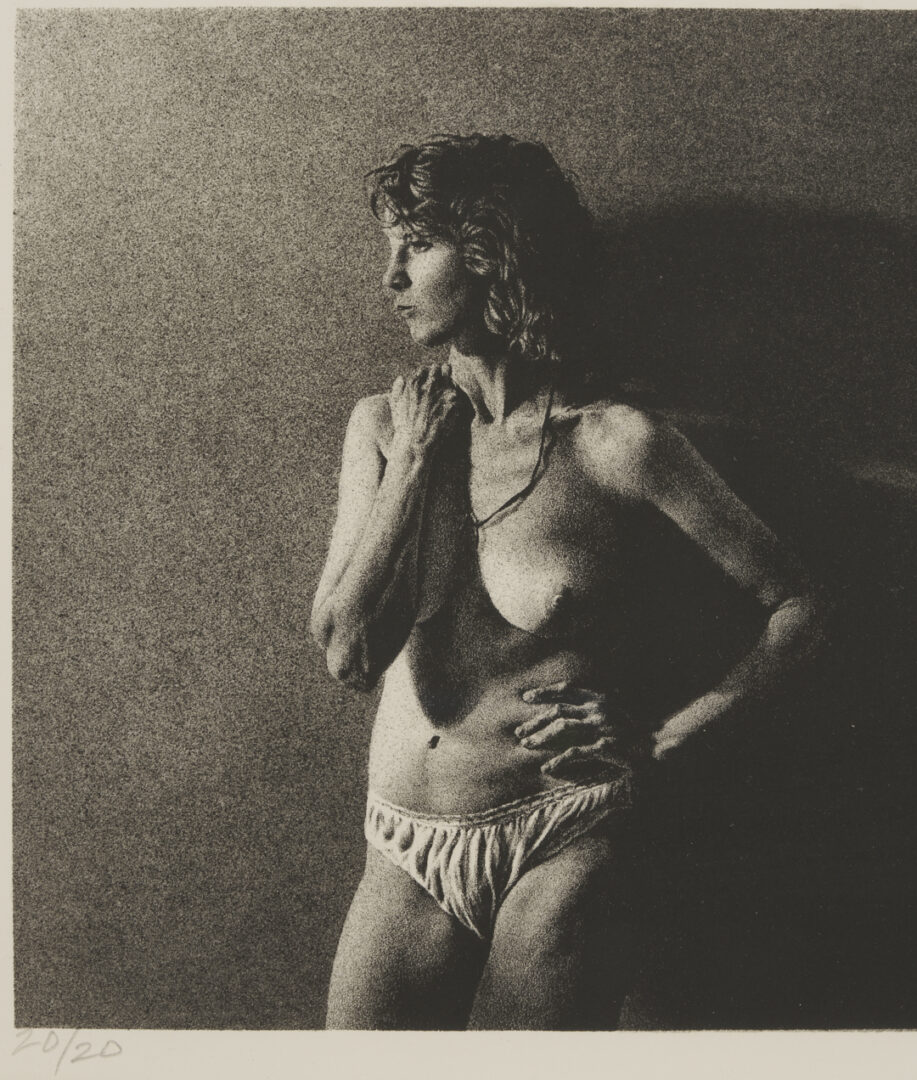 Lot 1294: 4 American Modernist Prints w/ Nudes, Lynd Ward & William Kitchens
