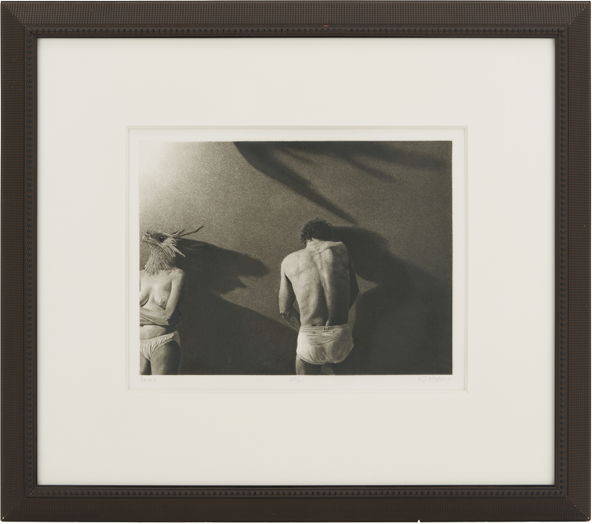 Lot 1294: 4 American Modernist Prints w/ Nudes, Lynd Ward & William Kitchens