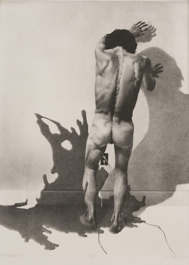 Lot 1294: 4 American Modernist Prints w/ Nudes, Lynd Ward & William Kitchens