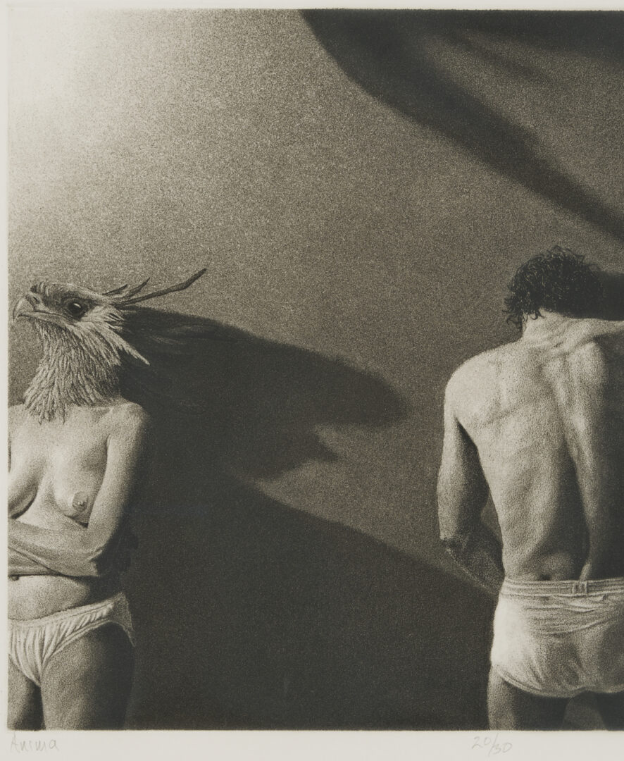 Lot 1294: 4 American Modernist Prints w/ Nudes, Lynd Ward & William Kitchens