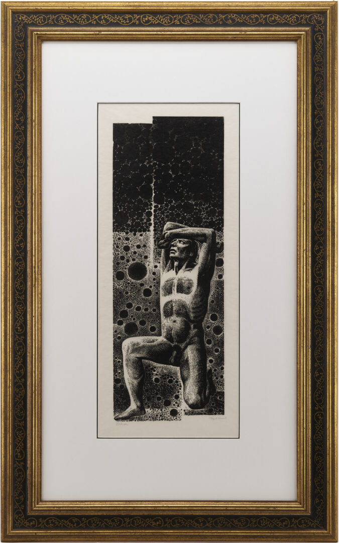 Lot 1294: 4 American Modernist Prints w/ Nudes, Lynd Ward & William Kitchens