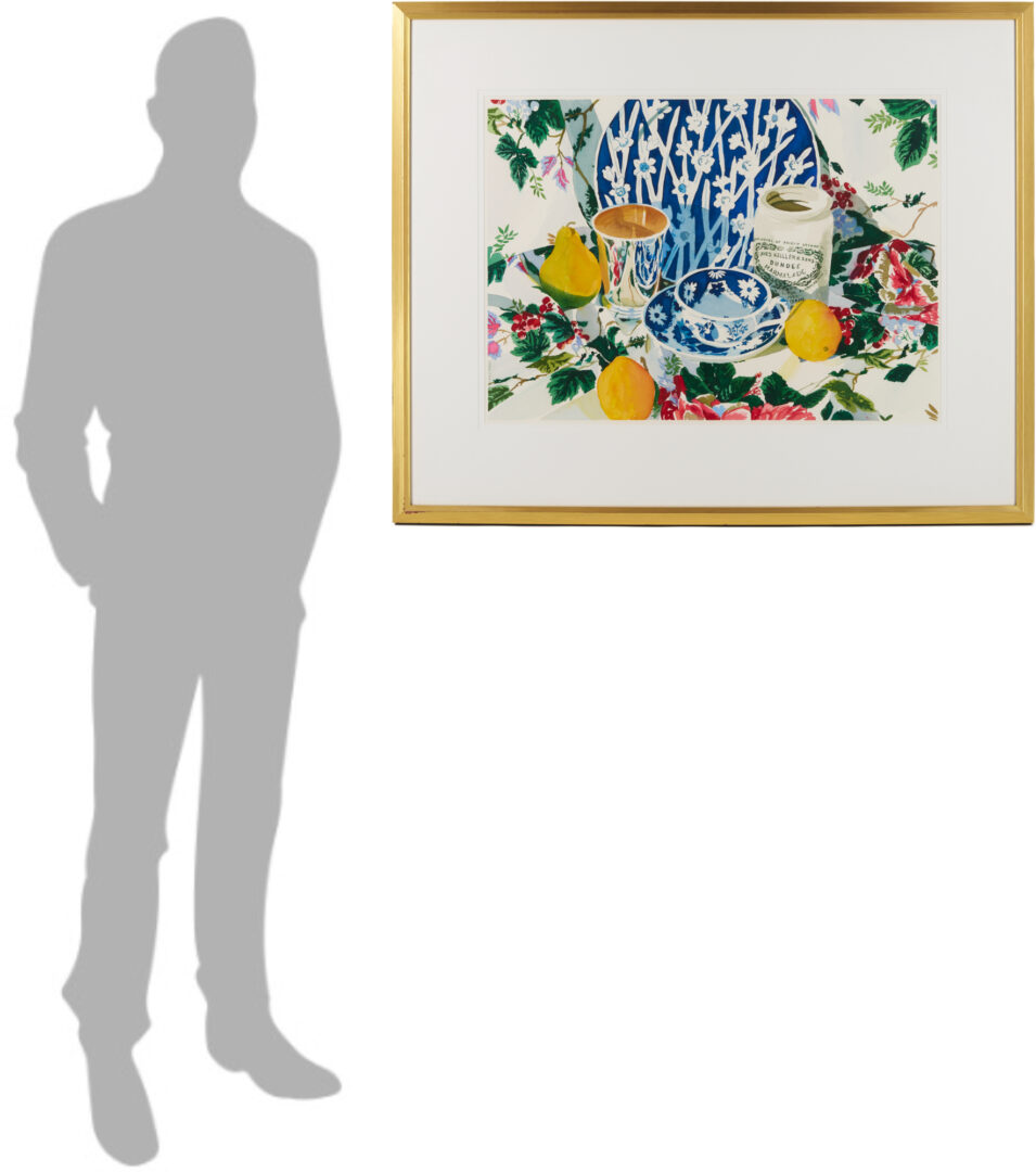 Lot 1295: Robert J Foose W/C Still Life Painting, Julep Cup Series #3