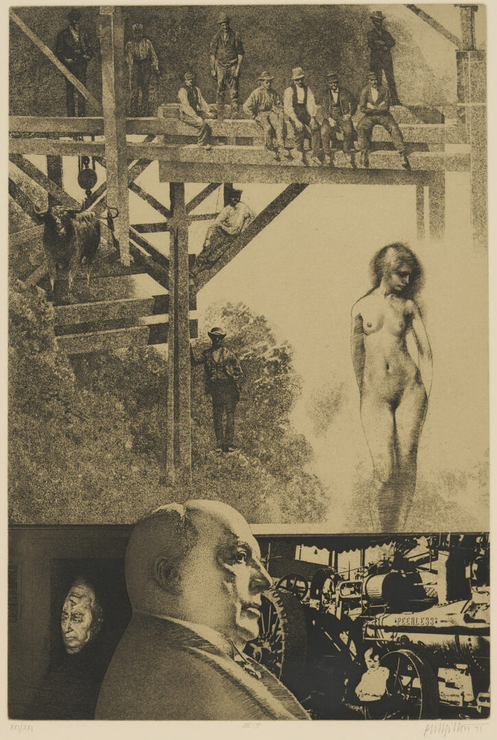 Lot 1297: 2 Peter Milton Etchings from The Jolly Corner, Plus Copper Plate